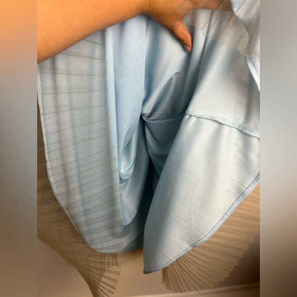 VTG Y2K JS Boutique Beaded Dres Size 8 Lace fairy Teal Babydoll Hoco Romantic - Picture 11 of 16